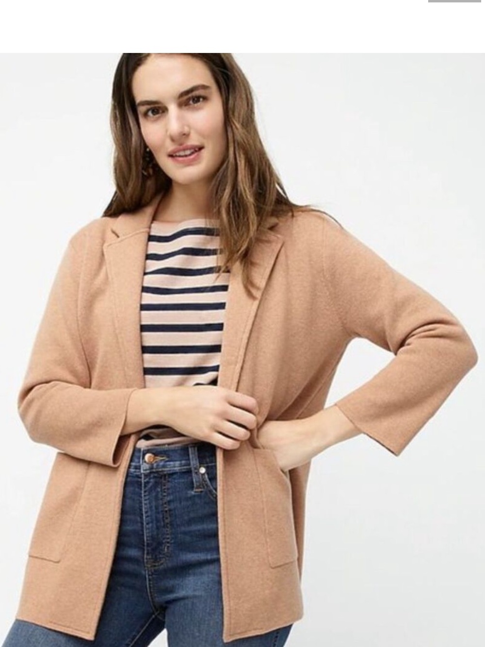 J. Crew Sophie open-front sweater-blazer XS